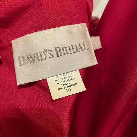 David’s Bridal-Cherry Red 2 pc - Picture 9 of 9